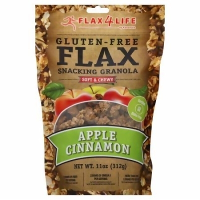 Flax4Life 270935 11 oz. Granola Apple Cinnamon Flax 