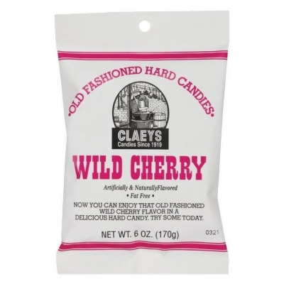 Claeys Candies 651 Wild Cherry Hard Candy 6 oz 