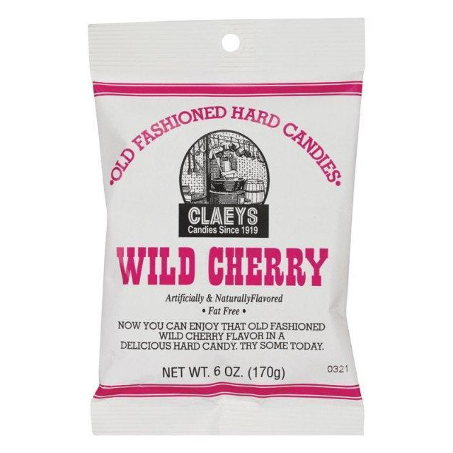 Claeys Candies 651 Wild Cherry Hard Candy 6 oz