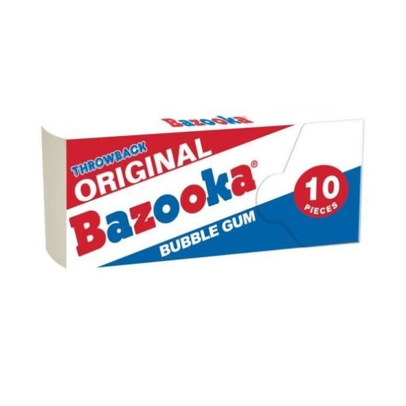 Bazooka 114684 2.5 oz Bubble Gum Bazooka - pack of 12