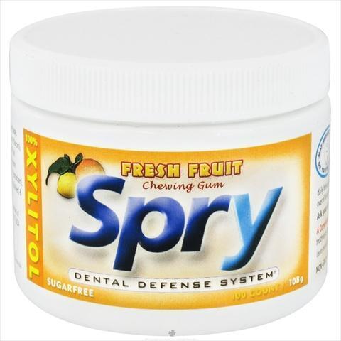 Spry Fresh Fruit Chewing Gum, 100 Count