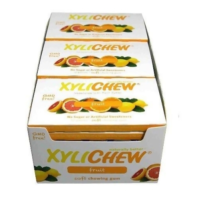 Xylichew 1555929 Fruit Counter Display Chewing Gum - 12 Pieces 