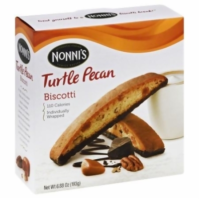 Nonnis 219801 6.88 oz. Biscotti Turtle Pecan 