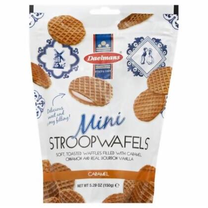 DAELMANS 254365 5.29 oz. Mini Caramel Wafers 