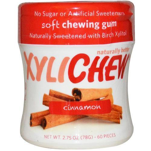 Xylichew 1534221 Cinnamon Gum Jar - 60 Pieces