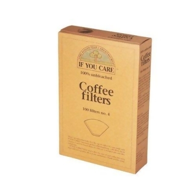 If You Care 62201 Coffee Filter #4 Cone Brown Coffee Filter 