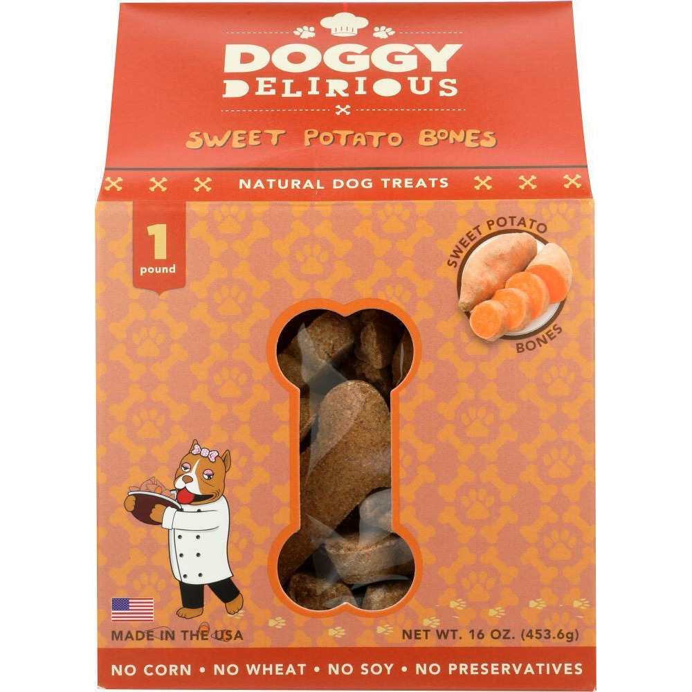 Doggy Delirious KHFM00287570 Dog Bone Sweet Potato - 16 oz