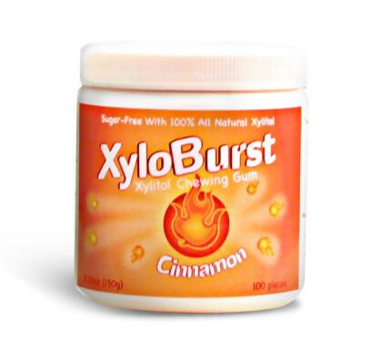 Xyloburst XYB023 100ct Cinnamon Gum Jar 5.29 oz 