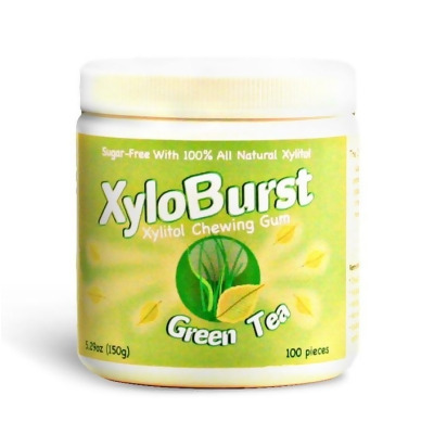 Xyloburst XYB207 100ct Green Tea Gum Jar 5.29 oz 