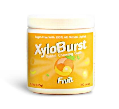 Xyloburst XYB030 100ct Fruit Gum Jar 5.29 oz 
