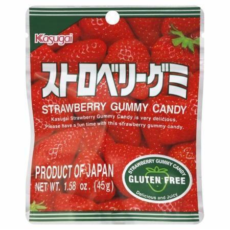 KASUGAI 127448 1.76 oz. Strawberry Gummy Candy