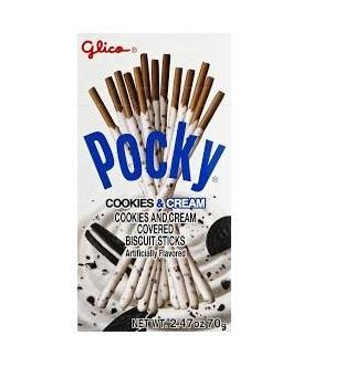 Glico 276130 2.47 oz Snack Pocky Cooks & Cream - Pack of 10 