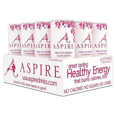 Aspire 314814 12 fl oz Energy Raspberry Acai - Pack of 12 