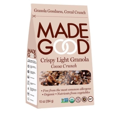 Made Good KHFM00322212 10 oz Crispy Light Granola Cocoa Crunch 