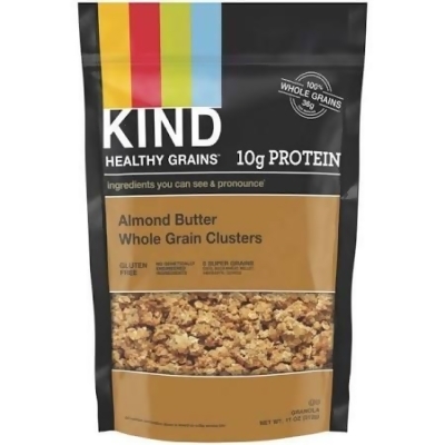 Kind 2165835 11 oz Almond Butter Whole Grain Granola Healthy Clusters 