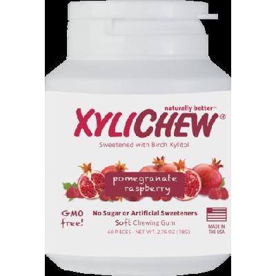 Xylichew KHFM00335507 Pomegranate & Raspberry No Sugar Gum - 60 Piece 