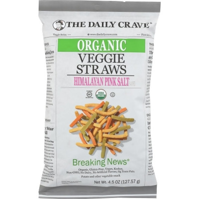 The Daily Crave KHFM00301350 4.5 oz Organic Veggie Straws 