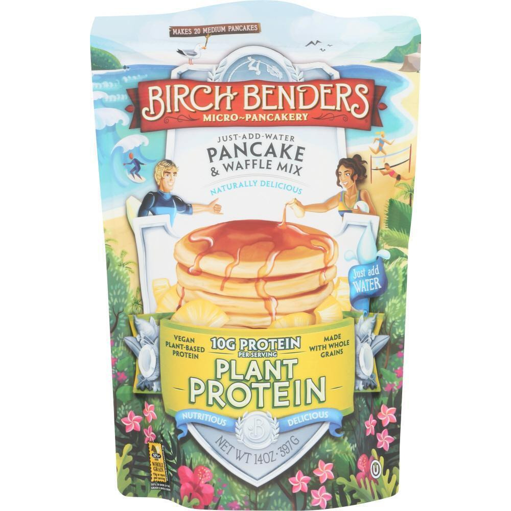 Birch Benders KHFM00334148 14 oz Plant Protein Pancake & Waffle Mix