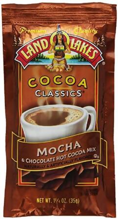 Land O Lakes KHFM00114389 Mocha & Chocolate Cocoa Mix, 1.25 oz 