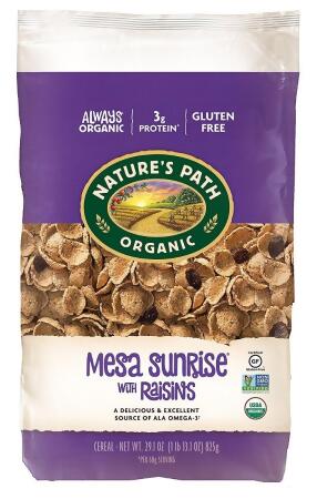 Natures Path KHLV01729383 Mesa Sunrise Flakes with Raisins Cereal, 29.1 oz 