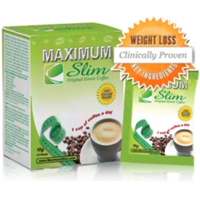Maximum Slim 595964 Original Green Coffee Powder - 30 Packets 
