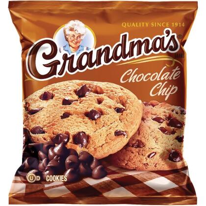 Quaker Oats QKR45092 2.88 oz Grandmas Chocolate Chip Cookies - Chocolate Chip 