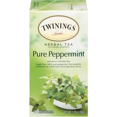 R. Twining TWG09179 Pure Peppermint Herbal Tea K-Cup - 25 per Box 
