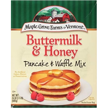 Maple Grove Farms of Vermont KHLV00926741 24 oz Buttermilk Honey Pancake Mix