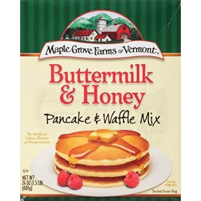 Maple Grove Farms of Vermont KHLV00926741 24 oz Buttermilk Honey Pancake Mix 