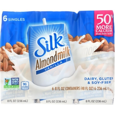 Silk KHFM00407122 48 oz Vanilla Almond Milk - 6 Count 