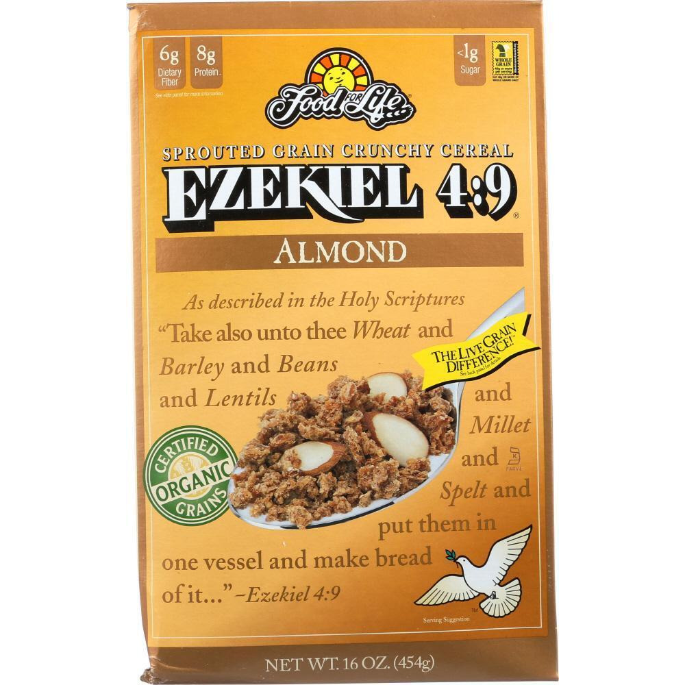 Food for Life KHFM00415760 16 oz Ezekiel 4-9 Sprouted Grain Cereal - Almond