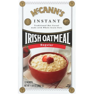 Mccanns KHFM00107001 11.8 oz Instant Irish Oatmeal Regular Cereal - 12 Packets 