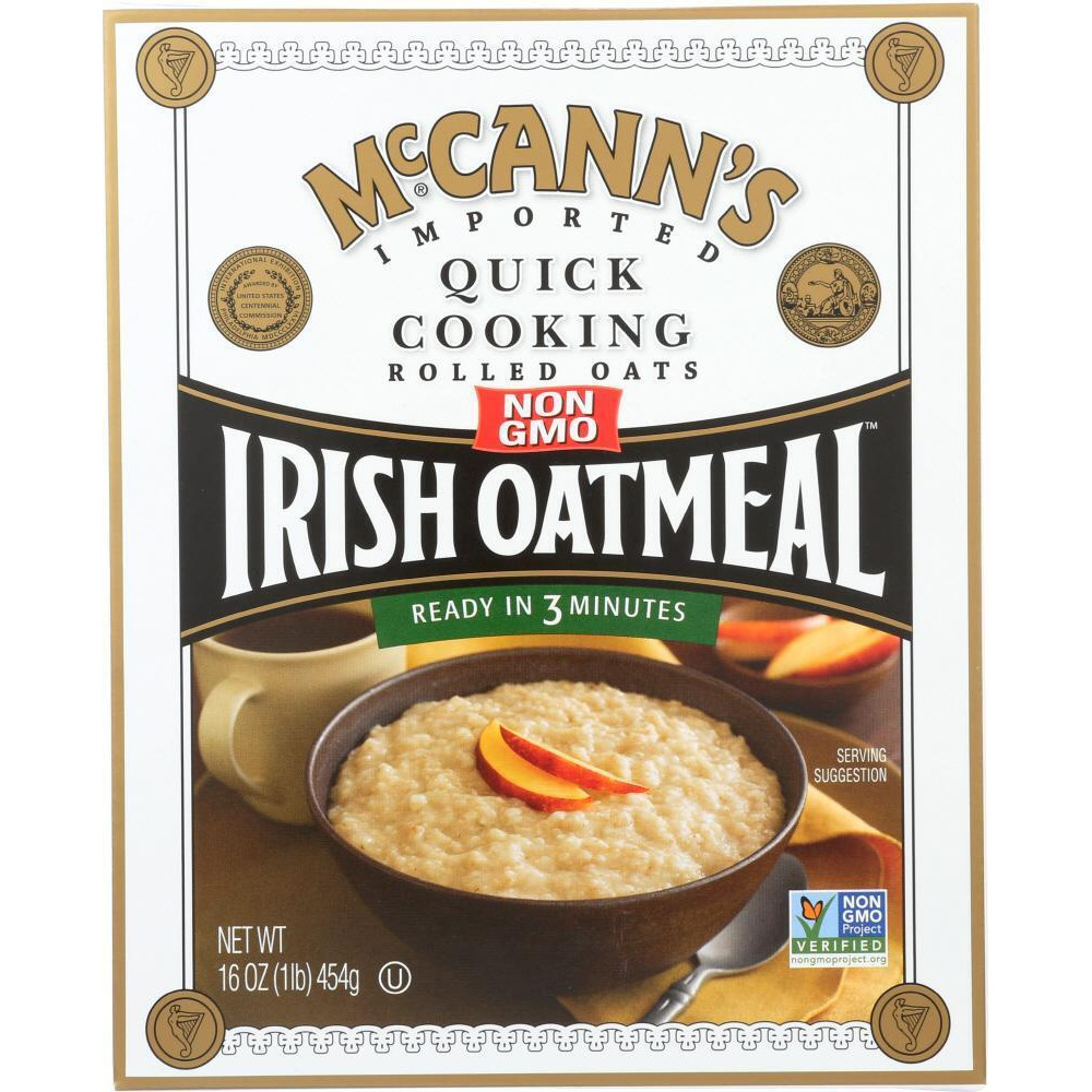 Mccanns KHFM00563619 16 oz Irish Oatmeal Quick Cooking Rolled Oats