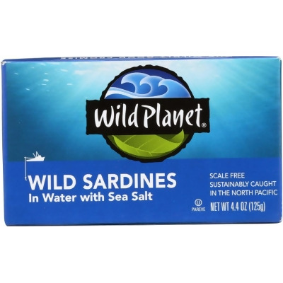 Wild Planet KHFM00174995 4.38 oz Wild Sardines in Water with Sea Salt 