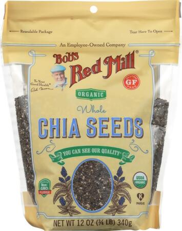 Bobs Red Mill KHFM00308758 12 oz Organic Whole Chia Seeds 