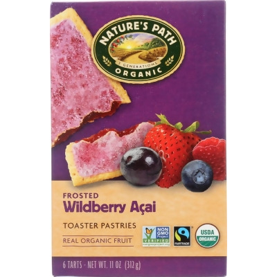 Natures Path KHFM00688325 11 oz Organic Frosted Toaster Pastries Wildberry Acai 
