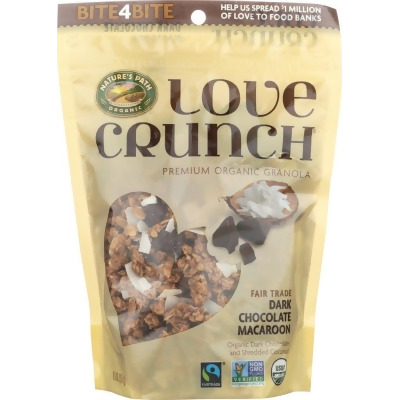 Natures Path KHFM00901413 11.5 oz Love Crunch Premium Organic Granola - Dark Chocolate Macaroon 
