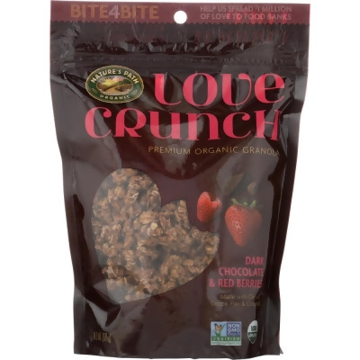 Natures Path KHFM00992230 11.5 oz Love Crunch Premium Organic Granola - Dark Chocolate & Red Berries 