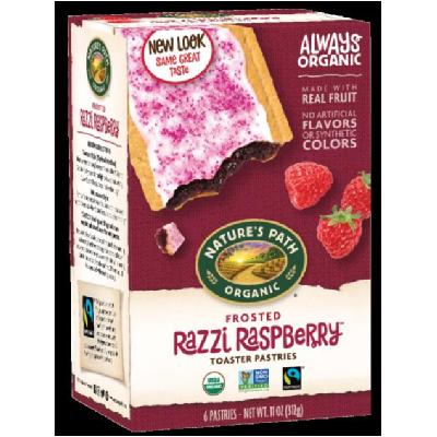 Natures Path KHLV01131986 Frosted Razzi Raspberry Toaster Pastries - 11 oz 