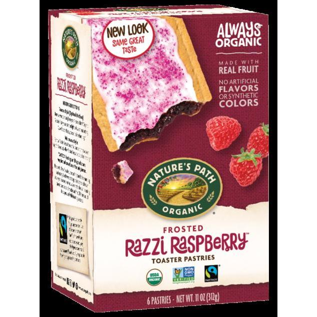 Natures Path KHLV01131986 Frosted Razzi Raspberry Toaster Pastries - 11 oz