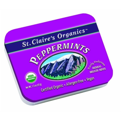 St Claires Organics 2568681 1.5 oz Controller Organic Peppermints Candy 