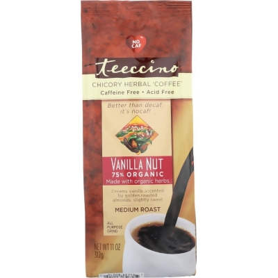 Teeccino KHFM00874602 11 oz Mediterranean Herbal Coffee - Medium Roast 