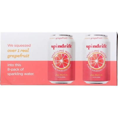 Spindrift KHLV00311705 96 fl oz Grapefruit Sparkling Water - Pack of 8 