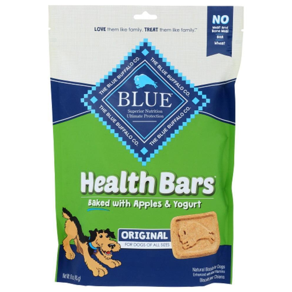 Blue Buffalo KHCH00345118 16 oz Health Bars Baked with Apples & Yogurt Crunchy Dog Biscuits