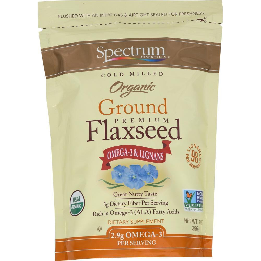 Spectrum Organic Products KHFM00853234 14 oz Organic Ground Premium Flaxseed