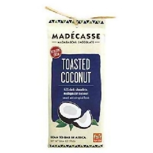 Madecasse BG15427 Madecasse Tst Coconut 63 percent DkChocolate - 10x2.64OZ