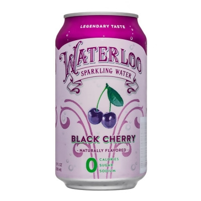 Waterloo 2183341 12-12 fl oz Black Cherry Sparkling Water 