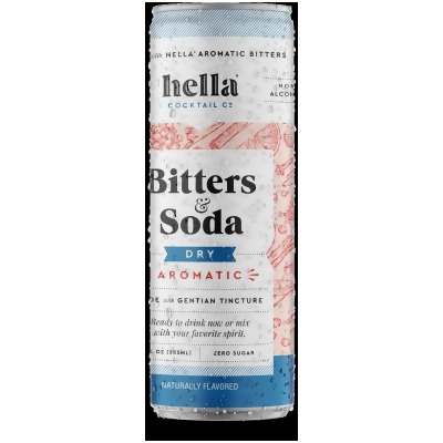 Hella Cocktail 2498327 12 fl oz Dry Aromatic Bitters & Soda- 6 
