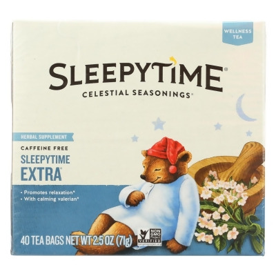 Celestial Seasonings 2179810 Sleepytime Extra Herbal Tea & 40 Bags per Case 