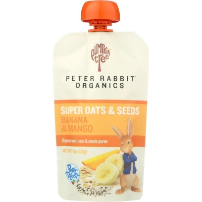 Peter Rabbit Organics 231166 4 oz OG2 Banana & Mango Oats & Seeds 